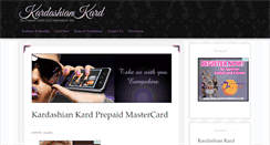 Desktop Screenshot of kardashiankard.com